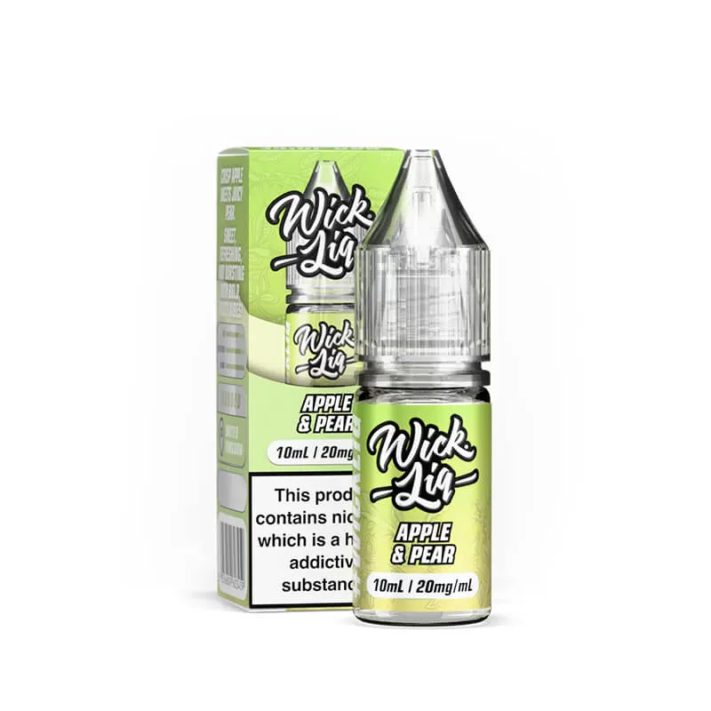 Wick Liq Bar Juice Apple & Pear 10ml Nic Salts E-Liquid - 10mg