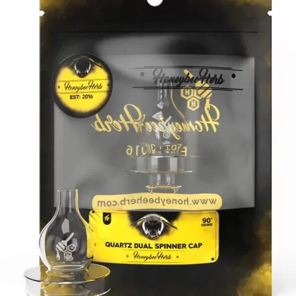 Honeybee Herb Quartz Dual Spinner Carb Cap - Ejuicewarehouse