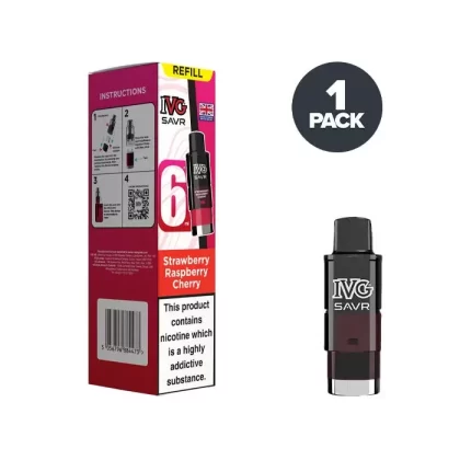 Strawberry Raspberry Cherry IVG Savr Refill Pack - Ecigdepot