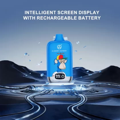 UZY Bang Digital 15000 – 15K Puffs 850mAh Digital Screen Disposable Vape Wholesale Price - 15000 puffs; Vape Product, Vape Product; Blueberry on ice, Blueberry Raspberry